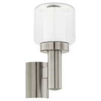 95016 Уличный светильник настенный POLIENTO , 1х40W(E27), H325, нерж. сталь//пластик прозрачн, стекло