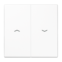 Двойная клавиша с символами "стрелки"для балансирных механизмов выключателей (кнопок), в комплекте с CD95HP (крепежный элемент), возможно IP44; дюропласт; белый; LS990, LS995PWW