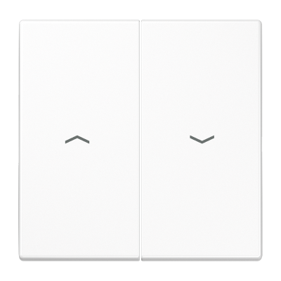 Двойная клавиша с символами "стрелки"для балансирных механизмов выключателей (кнопок), в комплекте с CD95HP (крепежный элемент), возможно IP44; дюропласт; белый; LS990, LS995PWW