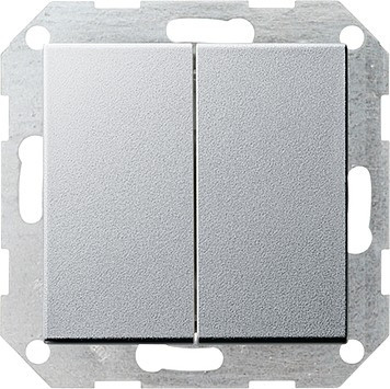 286026 Gira Кнопочный двухклавишный выключатель 10 AV 250 В с вертикальной клавишей 2-местн.