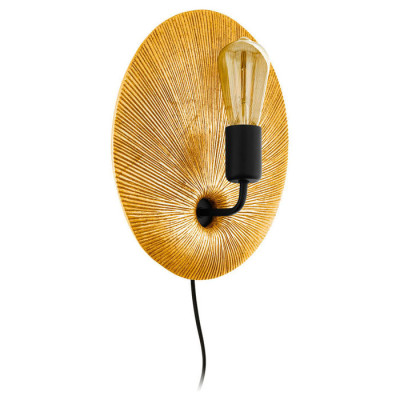 98379 Бра GASCUERIA, 1х60W (E27), L290, H330, A130, пластик, сталь, золотой, черный