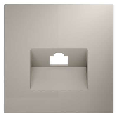 Накладка для розетки компьютерной RJ45 кат.6, S70 (кашемир), VLS001303