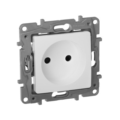 Legrand Розетка без заземления - Legrand Etika - со шторками 16А 250В винтовые зажимы - белый, 672234