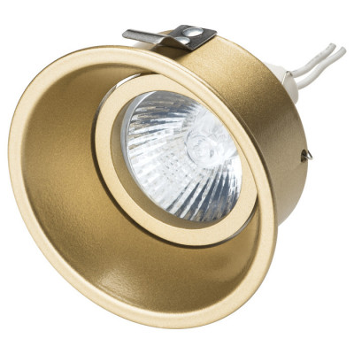 Lightstar 214603 Светильник DOMINO ROUND MR16 ЗОЛОТО (в комплекте)