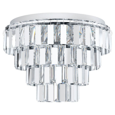 99093 Люстра ERSEKA, 7x40W(E14), ?485, H535, сталь, хром/ хрусталь, прозрачный