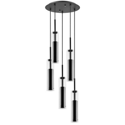 Lightstar 756057 (MD6913-5A) Люстра CILINO 5х40W GU10 MATT BLACK (в комплекте)