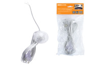 Шнур с ножным выключателем и плоской вилкой ШУН01В ШВВП 2х0,75мм2 3,5м. прозрачный TDM Electric, SQ1305-0064 Шнур с ножным выключателем и плоской вилкой ШУН01В ШВВП 2х0,75мм2 3,5м. прозрачный TDM Electric, SQ1305-0064