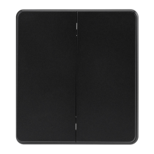 Выключатель ROUND 2 кл перекрестный (переключатель) 10А с/у оникс KRANZ, KR-78-0733-3