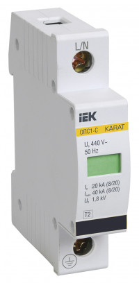 KARAT ОПС1-C УЗИП 1P In=20кА Un=400В Im=40кА IEK, MOP20-1-C
