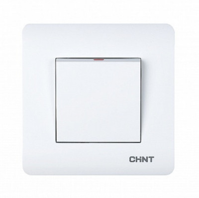 Chint 1-клавишный выключатель 10А 250В, 715377