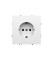 Розетка встраиваемая VOLTUM S70 с заземлением 16А, (белый глянцевый), VLS040101