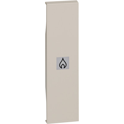 KM01PN Bticino LIVING NOW. Лицевая панель с символом "нагреватель" для выключателей и переключателей 1 модуль.Цвет Песочный., KM01PN
