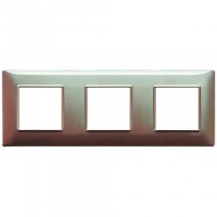Vimar Накладка для 6 модулей (2+2+2) расстояние между центрами 71мм коричневая переливающая, 14644.23 Vimar Накладка для 6 модулей (2+2+2) расстояние между центрами 71мм коричневая переливающая, 14644.23