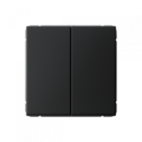 GAL001065S - ARTGALLERY 2-клавишный ПЕРЕКЛЮЧАТЕЛЬ, 10АХ, механизм, быстрозажим. клем., КАРБОН, Systeme Electric