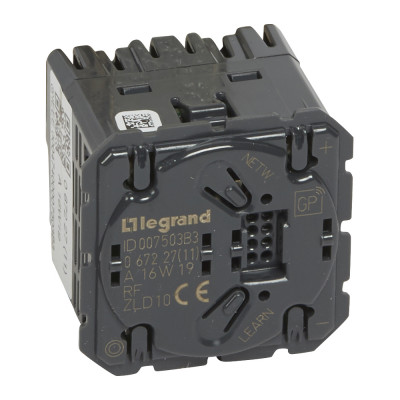 Legrand MyHome Play Zigbee.Celiane.Светорегулятор-радиоприемник,без N, 8-300Вт., 067227