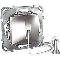 MGU5.226.30ZD - Unicatop выключатель со шнуром 10а 250в~ , алюминий