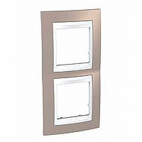 ХАМЕЛЕОН РАМКА 2-постовая, вертикальная, БЕЛЫЙ/ КОРИЧНЕВЫЙ