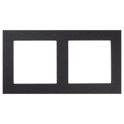 IRIDIUM Вставка на 2 поста, черный, INP205