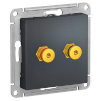 IRIDIUM Розетка Аудио для подключения звуковых устройств. Цвет графит, M0904 IRIDIUM Розетка Аудио для подключения звуковых устройств. Цвет графит, M0904