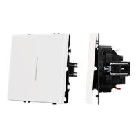 054236 - Механизм выключателя одноклавишный проходной LED SWT-NOBE-MKP1-SFPL-L-WH (230V, 10A) (Arlight, -)