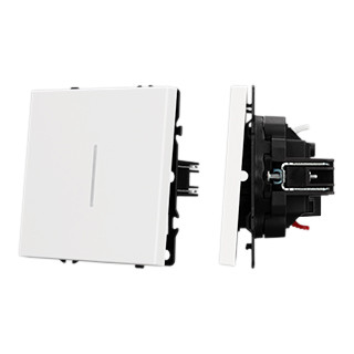 Механизм выключателя одноклавишный проходной LED SWT-NOBE-MKP1-SFPL-L-WH (230V, 10A) (Arlight, -), 054236