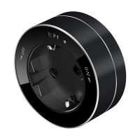 Розетка 2К+З круглая 16А/250В Антрацит Розетка 2К+З круглая 16А/250В Антрацит