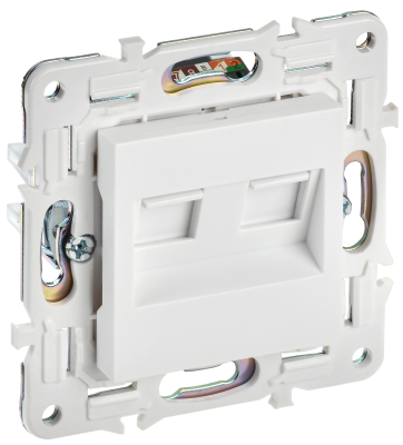 SKANDY Роз. комп. 2-ая RJ45 кат.5E SK-K03W арк. бел. IEK, SK-K20-1-K01