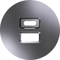 Donel D16 сталь  Накладка для розеток USB, DO28637