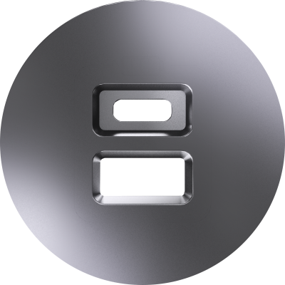 Donel D16 сталь  Накладка для розеток USB, DO28637