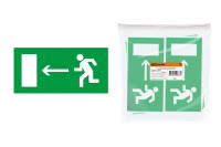 Знак "Направление к эвакуационному выходу налево" 200х100мм TDM Electric, SQ0817-0050