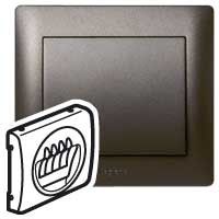 Legrand Лицевая панель - Galea Life - для двойной розетки для колонки - Кат. № 7 757 84 - Dark Bronze, 771225