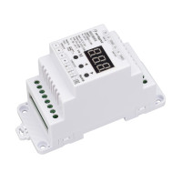 Декодер SMART-K23-DMX512-DIN (12-24V, 3x6A) (Arlight, IP20 Пластик, 5 лет), 027126 Декодер SMART-K23-DMX512-DIN (12-24V, 3x6A) (Arlight, IP20 Пластик, 5 лет), 027126
