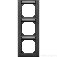 M-Plan Рамка 3-ная вертик. с полем для надписи, антр.