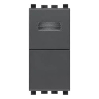 Vimar Кнопка 1P NO 10A + табло белое, 20068.B