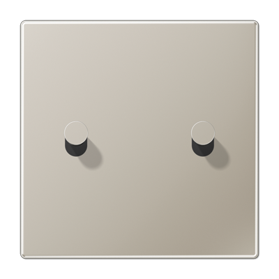 Центральная плата, 1 пост, 2 тумблера, конус; металл; нержавеющая сталь; LS1912, ES12-5K1