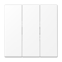 Клавиша для трёхклавишных механизмов; термопласт; белый матовый, LS993BFWWM Клавиша для трёхклавишных механизмов; термопласт; белый матовый, LS993BFWWM