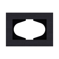 Рамка для двойной розетки, черный Kollinger Reflex AL RA120BK