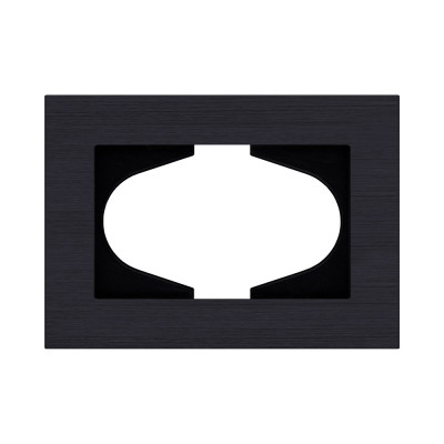 Рамка для двойной розетки, черный Kollinger Reflex AL RA120BK