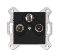 5011H-A03303 63W - Розетка TV-R-SAT ABB Levit единственная антрацит - 2CHH083303A6063