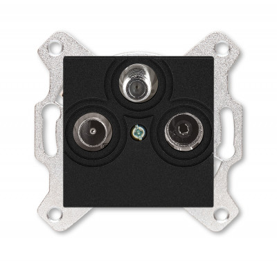 5011H-A03303 63W - Розетка TV-R-SAT ABB Levit единственная антрацит - 2CHH083303A6063