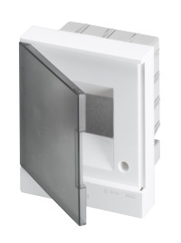 ABB Basic E Бокс в нишу 4М серая прозрачная дверь (c клеммами) ABB Basic E Бокс в нишу 4М серая прозрачная дверь (c клеммами)