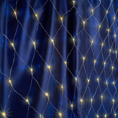 Гирлянда 230V 240 LED 2х2м, 2700К, IP 20, сетевой шнур 3м в комплекте , CL30, Feron 32360