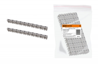 Маркер наборный - символ "8" серый 4 мм2 (100 шт.) TDM Electric, SQ0534-0039