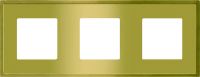 FD01243OB Fede Madrid Рамка 3-ная, Bright Gold