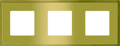 FD01243OB Fede Madrid Рамка 3-ная, Bright Gold