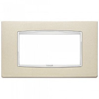 Vimar Накладка классика для 4 модуля шампань металлик, 20654.C07 Vimar Накладка классика для 4 модуля шампань металлик, 20654.C07