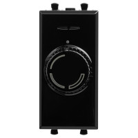 4402131 - ДКС Диммер поворотный модульный, "Avanti", "Черный квадрат", 1 модуль