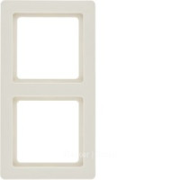 10126082 -   Рамкa, Q.1, 2-местная, цвет: белый, с эффектом бархата, шт, Berker