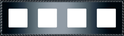 FD01214GR Fede Toledo Рамка 4-ная, Graphite