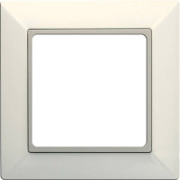 Рамка 1-пост; Eco Profi; термопласт; слоновая кость, EP481